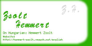 zsolt hemmert business card